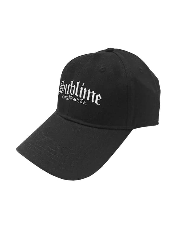 Sublime Baseball Cap Long Beach CA Logo Official Black Snapback One Size
