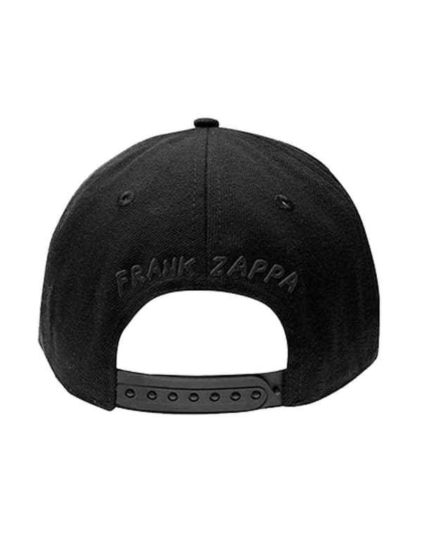 Frank Zappa Baseball Cap Black Moustache Official Black Strapback One Size