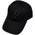 Miniatyrbild 3 av 4: U2 Baseball Cap Black on Black Band Logo Official Black Strapback One Size
