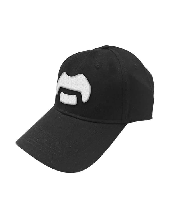 Frank Zappa Baseball Cap White Moustache Official Black Strapback One Size