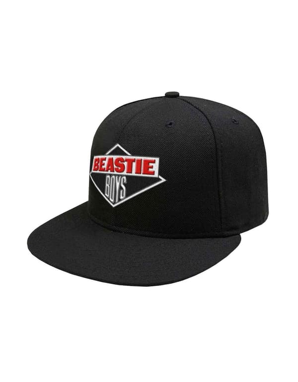 The Beastie Boys Baseball Cap Diamond Band Logo Official Black Strapback One Size