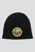 Miniatyrbild 2 av 3: Guns N Roses Beanie Hat Cap band Logo GNR bullet Official black One Size