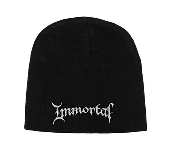 Immortal Beanie Hat Cap Classic Band Logo Official Black One Size