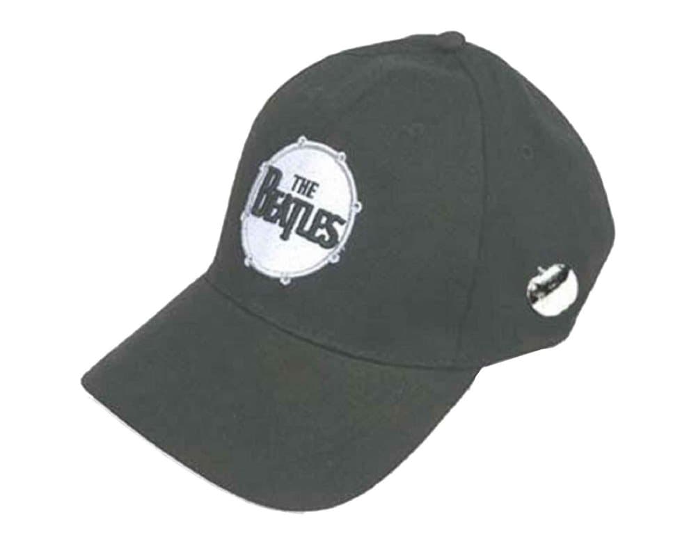The Beatles classic Drum band Logo Official black strapback Baseball Cap One Size