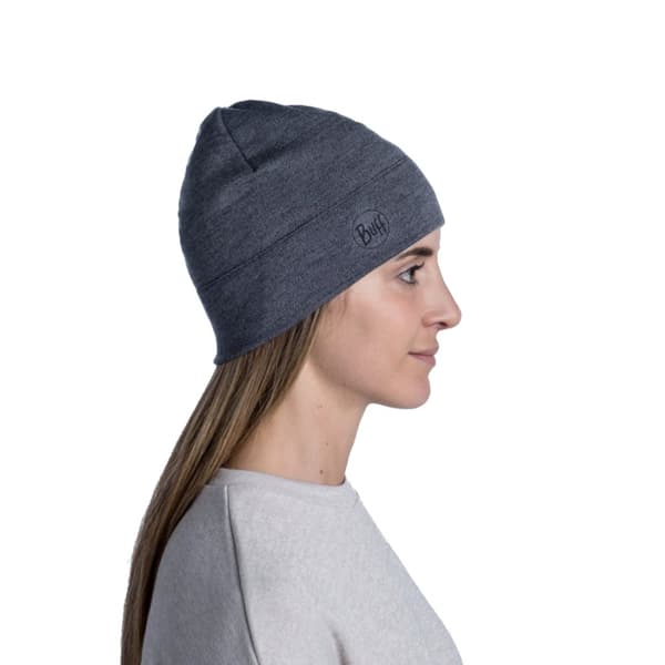 Buff Merino Midweight Hat Beanie 1180079331000, mössa, Unisex, grå, Storlek: One size