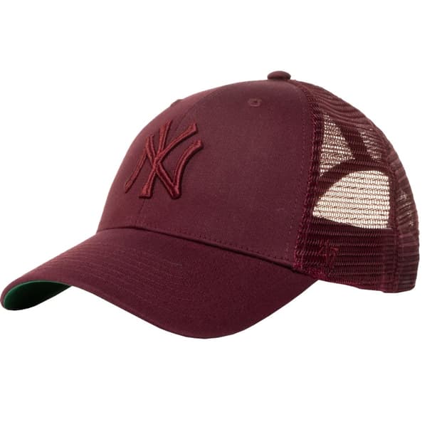 47 Brand MLB New York Yankees Branson Cap B-BRANS17CTP-KM, basebollkeps, Unisex, vinröd, Storlek: One size