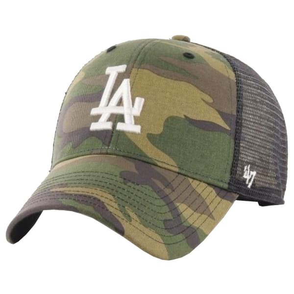 47 Brand Los Angeles Dodgers Branson Cap B-CBRAN12GWP-CMD, baseball kasket, Mand, grøn, Størrelse: One size