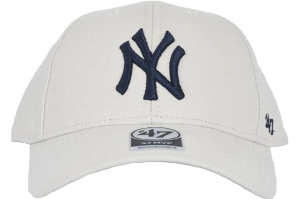 47 Brand New York Yankees MVP Cap B-MVP17WBV-BN, basebollkeps, Unisex, beige, Storlek: One size