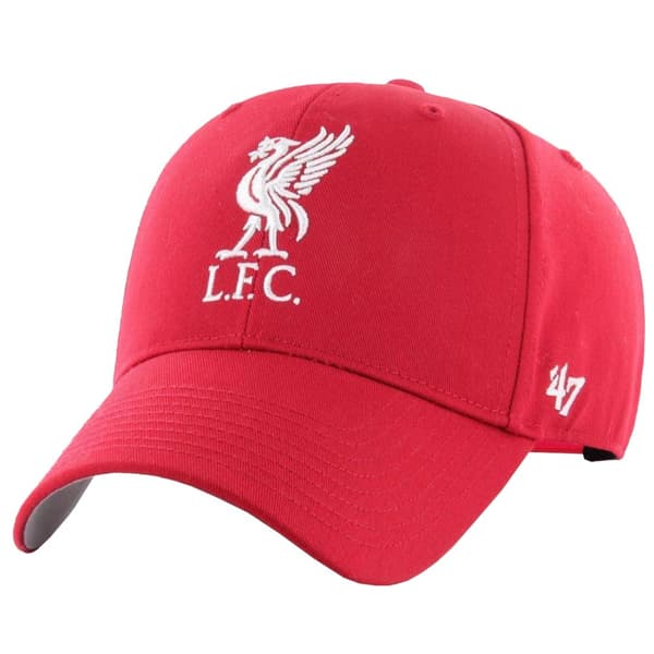 47 Brand Liverpool FC Raised Basic Cap EPL-RAC04CTP-RD, basebollkeps, Man, röd, Storlek: One size