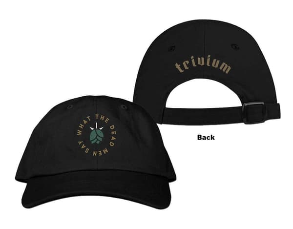 Trivium Baseball Cap What the dead mens say Band Logo Official Black Strapback One Size