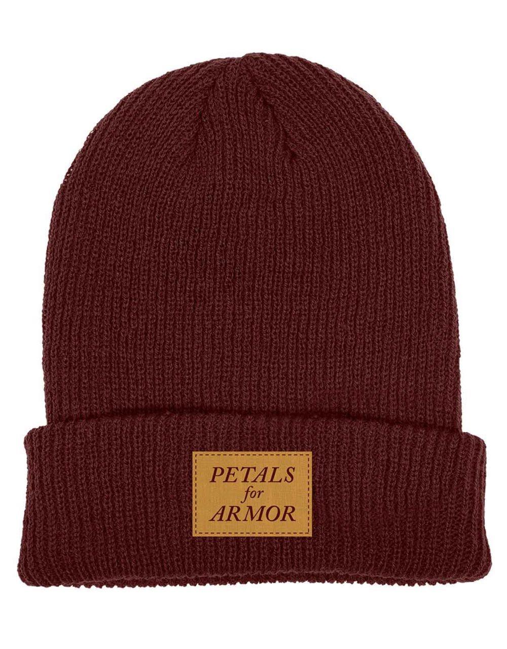 Hayley Williams Beanie Hat Petals Logo Official Maroon Red One Size