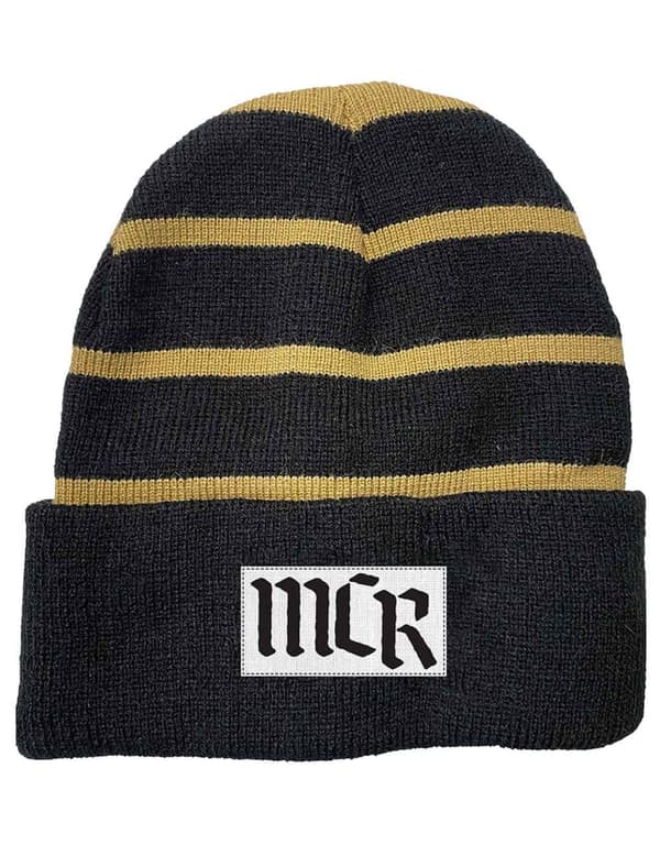 My Chemical Romance Beanie Hat Shadows Band Logo Official Black One Size