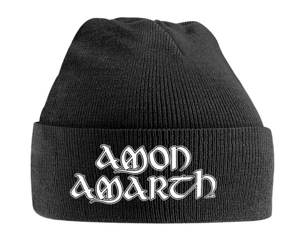 Amon Amarth Beanie Hat Band Logo Official Black One Size