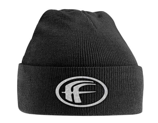 Fear Factory Beanie Hat White Band Logo Official Black One Size