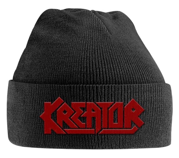 Kreator Beanie Hat Band Logo Thrash Metal Official Black One Size