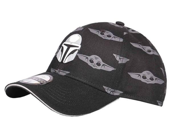 Star Wars Baseball Cap The Mandalorian Helmet Official Black Snapback One Size