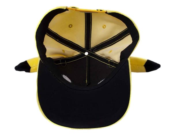 Pokemon Baseball Cap Pikachu with Ears Official Nintendo Yellow Snapback One Size