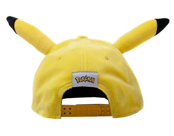 Pokemon Baseball Cap Pikachu with Ears Official Nintendo Yellow Snapback One Size