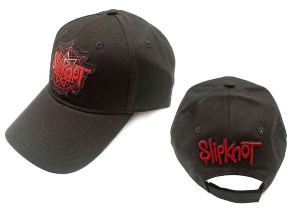 Slipknot Baseball Cap Classic Band Logo Official Black Strapback One Size