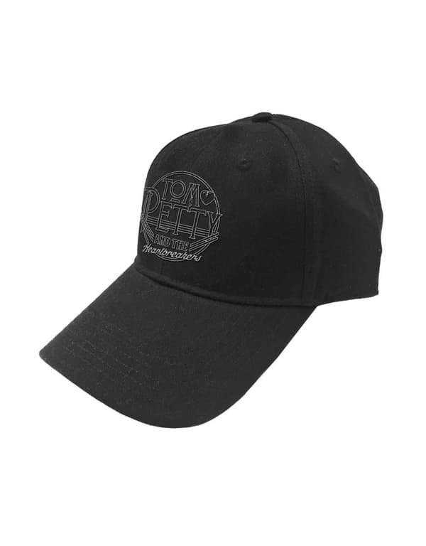 Tom Petty & The Heartbreakers Baseball Cap Circle Logo Official Black Strapback One Size