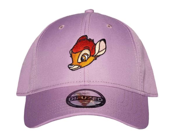 Bambi Baseball Cap embroidery Logo Official Womens Disney Pink Strapback One Size