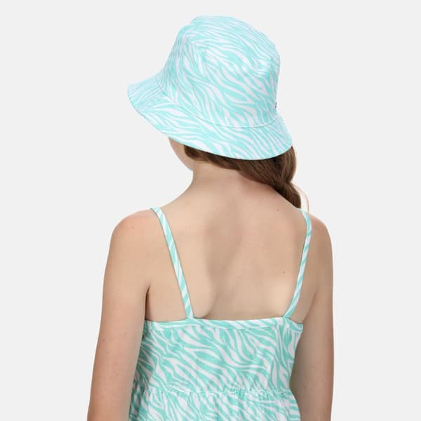 Regatta Childrens/Kids Crow Zebra Print Canvas Bucket Hat