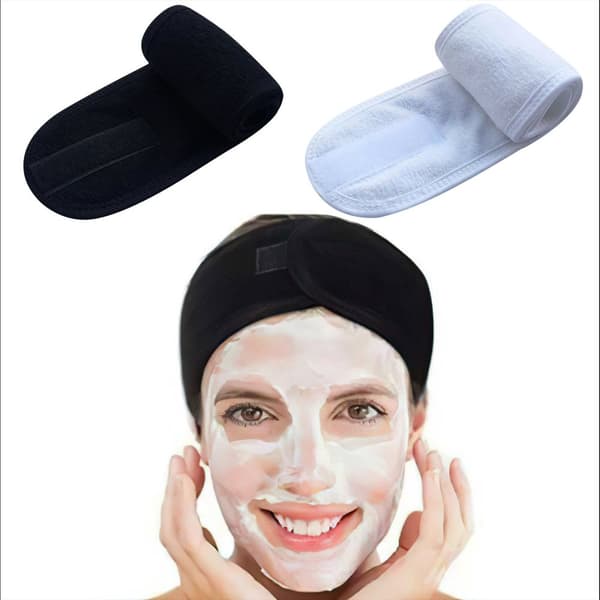 Adjustable Elastic Makeup Hair Band Facial Headband Shower