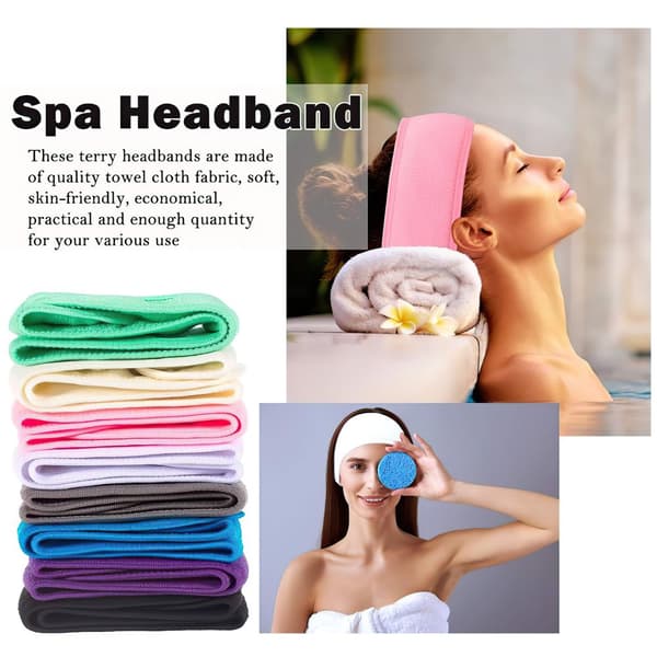 Adjustable Elastic Makeup Hair Band Facial Headband Shower