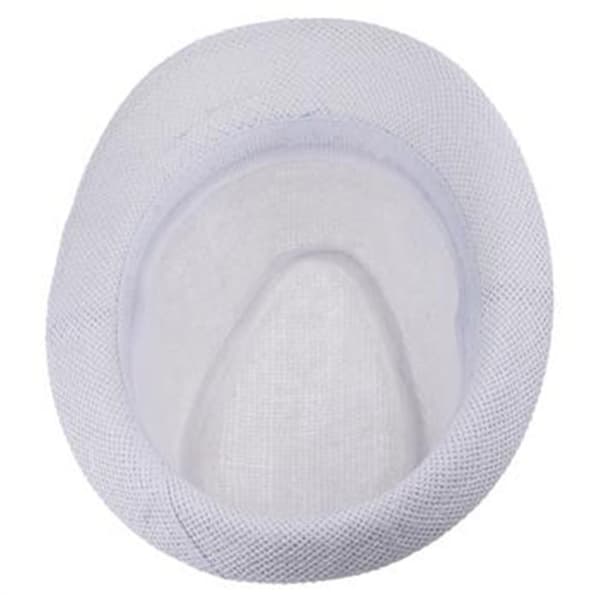 Unisex-muoti Summer Beach Fedora Wide Brim Trilby Straw Bucket Sun Hat Cap (Turnup)