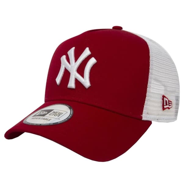 New Era New York Yankees MLB Clean Cap 11588488, basebollkeps, Kvinna, röd, Storlek: OSFA