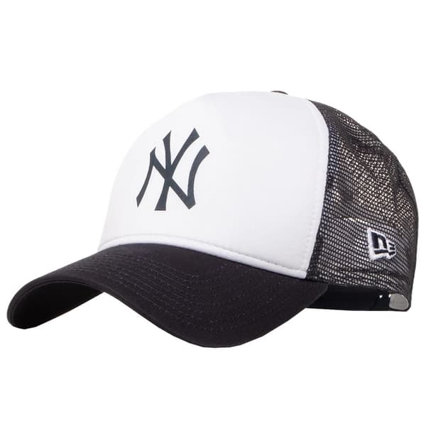New Era Team Block New York Yankees MLB Trucker Cap 12380796, baseball kasket, Mand, hvid, Størrelse: OSFM