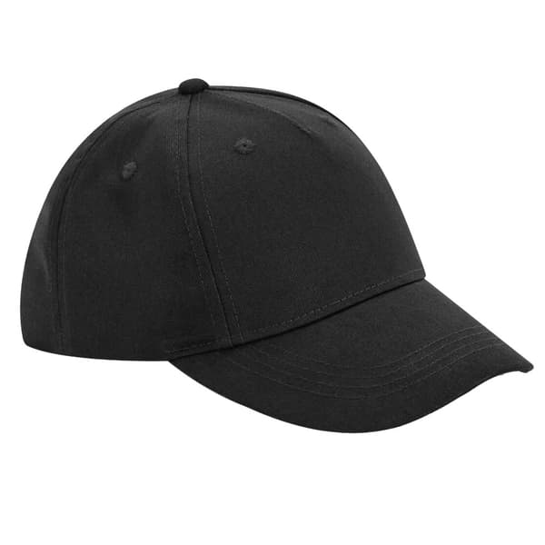 Beechfield 5 Panel økologisk bomuld Baseball Cap