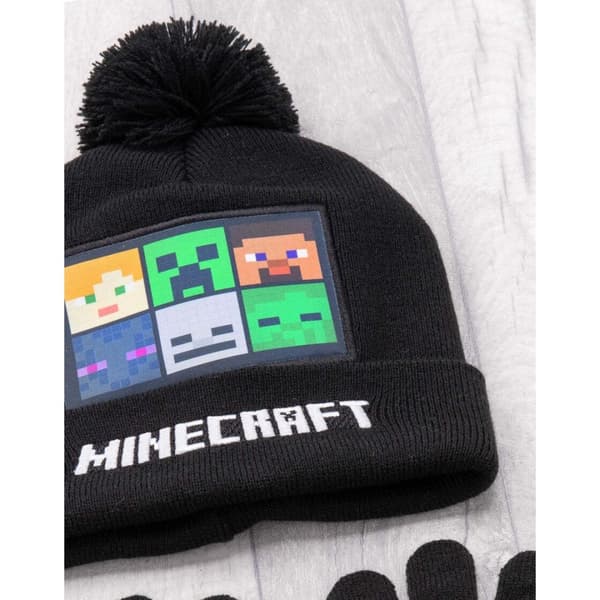 Minecraft Barn/Kids Characters Hatt Handskar och halsduk Set