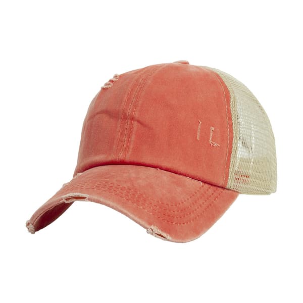 INF Vintage Keps – Tvättad & Sliten Design Röd