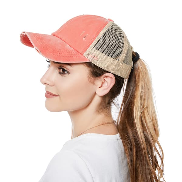 INF Vintage Keps – Tvättad & Sliten Design Röd