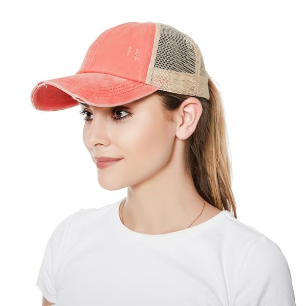 INF Vintage Keps – Tvättad & Sliten Design Röd