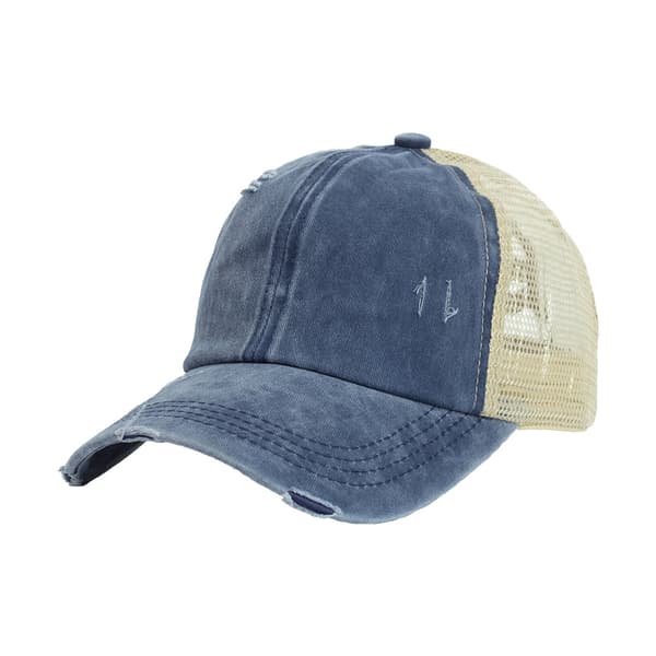 INF Vintage Keps – Tvättad & Sliten Design Blå