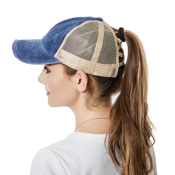 INF Vintage Keps – Tvättad & Sliten Design Blå