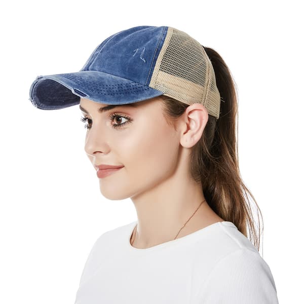 INF Vintage Keps – Tvättad & Sliten Design Blå