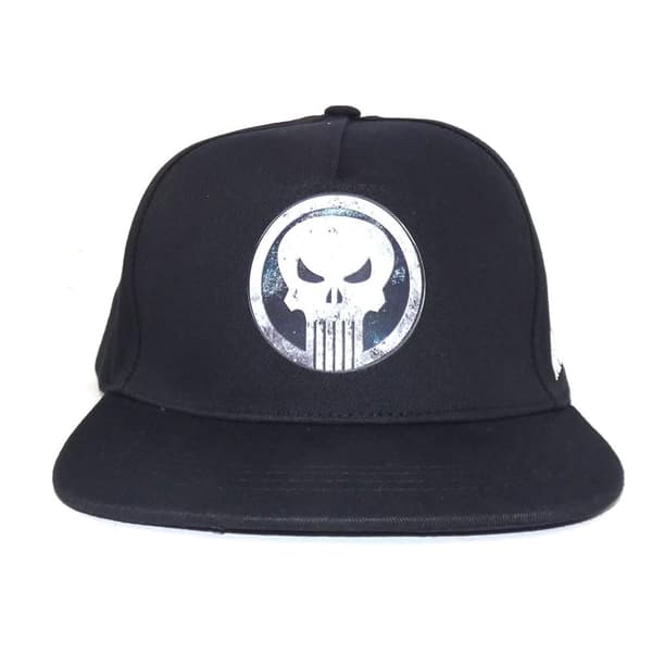 The Punisher Logotyp Snapback Cap Black/White One Size