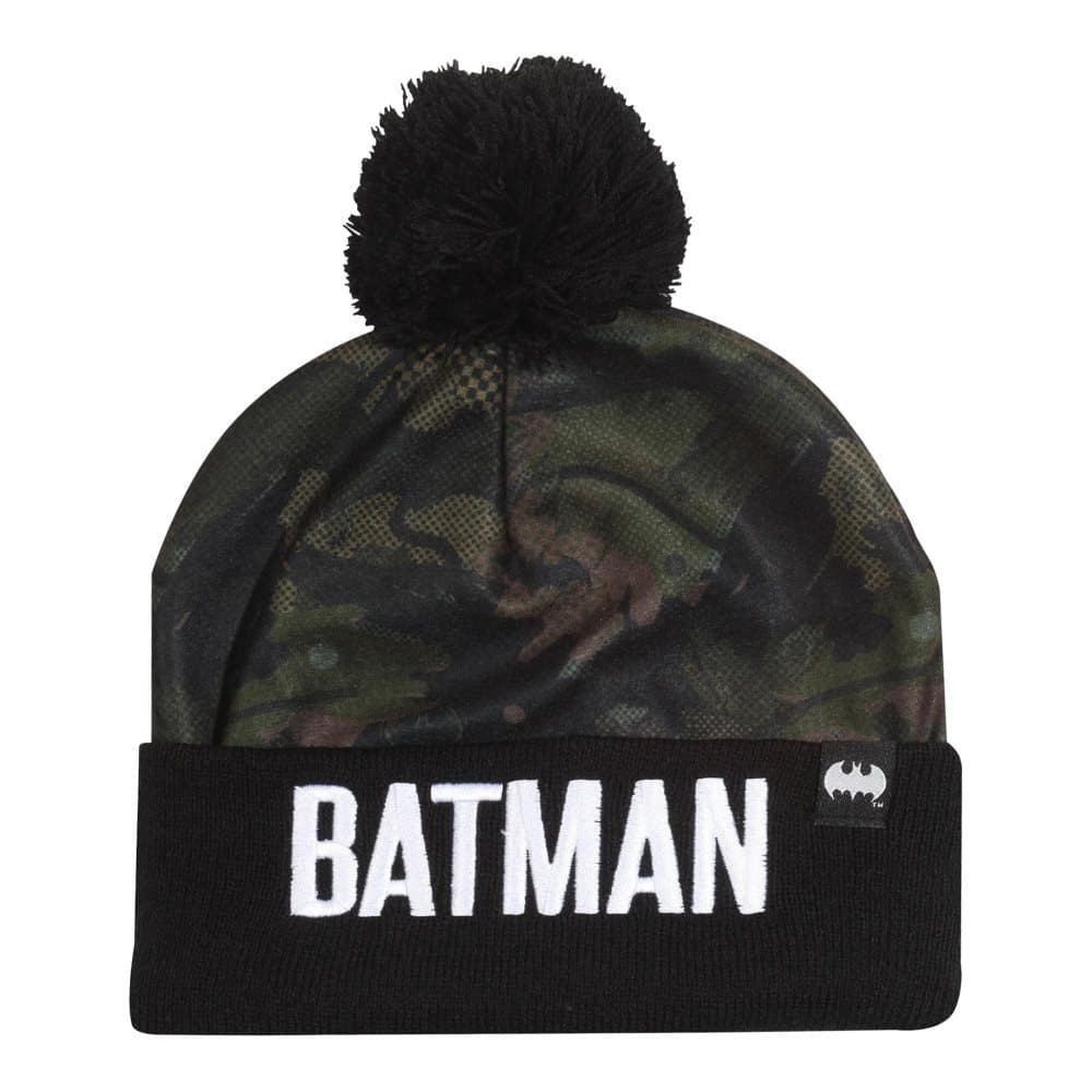 Batman Pojkar Camo Pom Pom Beanie