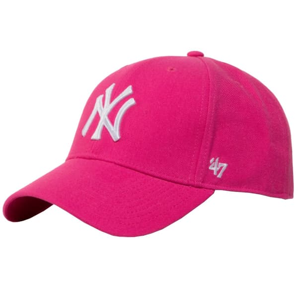 47 Brand New York Yankees MVP Cap B-MVPSP17WBP-MA, baseball kasket, Unisex, lyserød, Størrelse: One size
