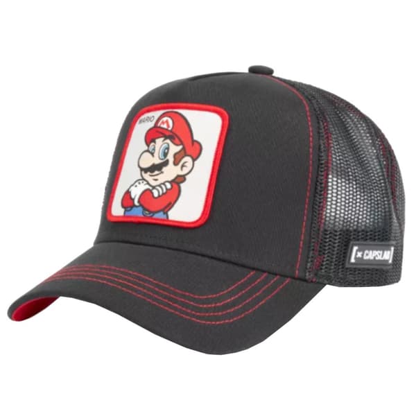 Capslab Super Mario Bros Cap CL-SMB-1-MAR2, basebollkeps, Man, svart, Storlek: One size