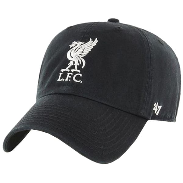 47 Brand EPL FC Liverpool Clean Up Cap EPL-RGW04GWS-BKD, basebollkeps, Man, svart, Storlek: One size