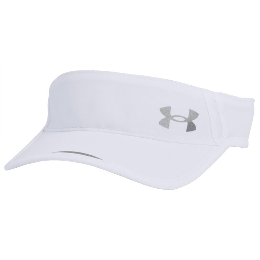 Under Armour Iso-Chill Launch Run Visor 1361563-100, basebollkeps, Unisex, vit, Storlek: One size