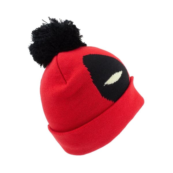 Deadpool Face Pom Pom Pom Beanie