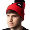 Miniatyrbillede 4 af 4: Deadpool Face Pom Pom Pom Beanie