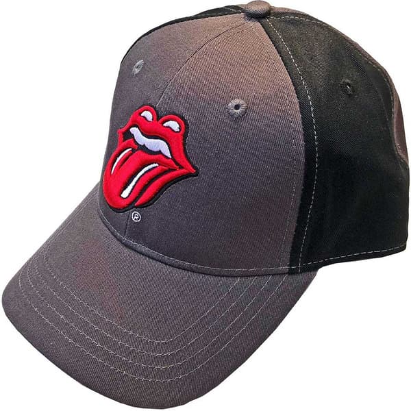 The Rolling Stones Baseball Cap Classic Tongue Official Charcoal  Snapback One Size