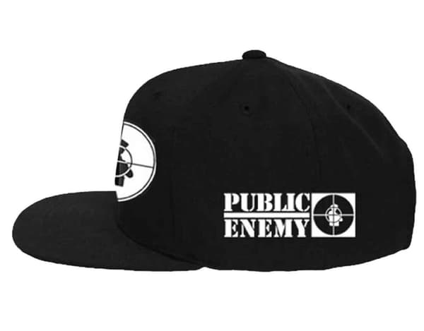Public Enemy Baseball Cap Solid Target Official Black Unisex Snapback One Size