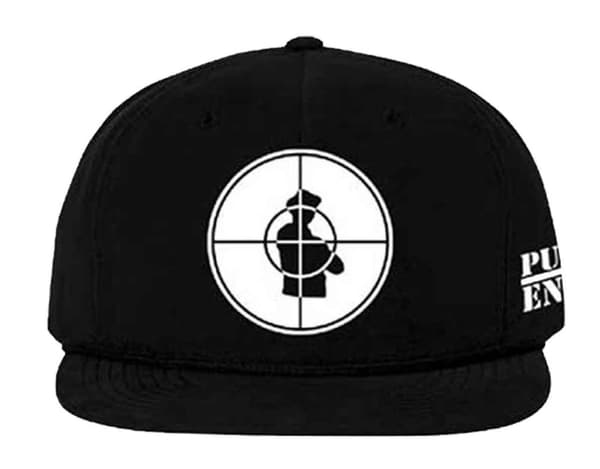 Public Enemy Baseball Cap Solid Target Official Black Unisex Snapback One Size